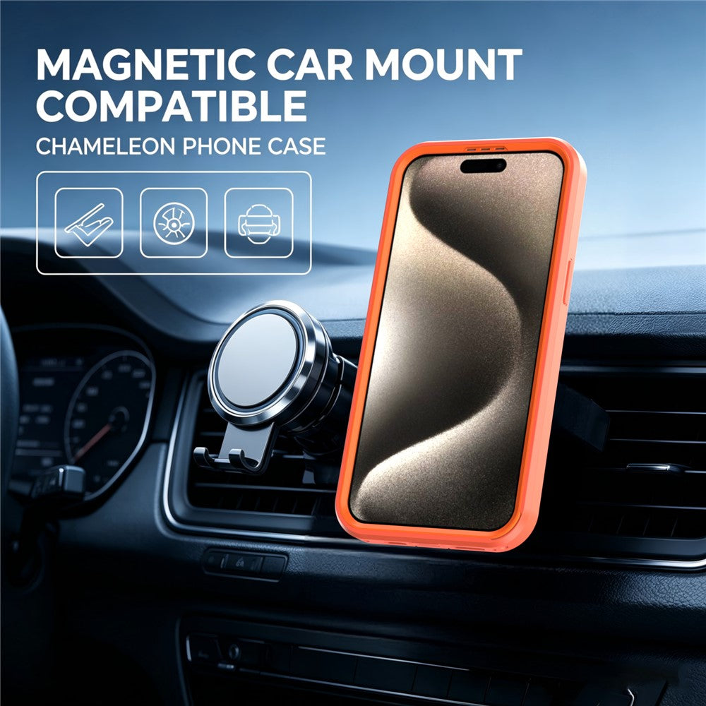 Til iPhone 14 Pro Max Magnetisk Cover Roterende Støtteben PC + TPU Anti-fald Telefoncover
