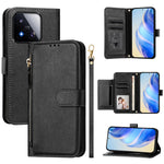 For Xiaomi 17 Max Case Zipper Pocket Multiple Card Slots Leather Phone Cover