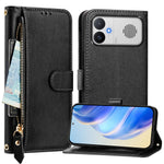 For Xiaomi Redmi K90 Max 5G Case Zipper Pocket Multiple Card Slots Leather Phone Cover