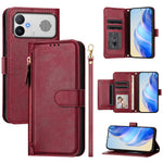 For Xiaomi Redmi K90 Max 5G Case Zipper Pocket Multiple Card Slots Leather Phone Cover