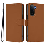 Xiaomi Redmi A7 Pro 4G (171.56mm) / Xiaomi Redmi A7 Pro 5G / Xiaomi Poco C85x 5G / Xiaomi Poco C81 4G-etui, ensfarvet pung-etui i læder med rem