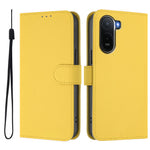 Xiaomi Redmi A7 Pro 4G (171.56mm) / Xiaomi Redmi A7 Pro 5G / Xiaomi Poco C85x 5G / Xiaomi Poco C81 4G-etui, ensfarvet pung-etui i læder med rem