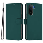 Xiaomi Redmi A7 Pro 4G (171.56mm) / Xiaomi Redmi A7 Pro 5G / Xiaomi Poco C85x 5G / Xiaomi Poco C81 4G-etui, ensfarvet pung-etui i læder med rem