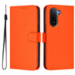 Xiaomi Redmi A7 Pro 4G (171.56mm) / Xiaomi Redmi A7 Pro 5G / Xiaomi Poco C85x 5G / Xiaomi Poco C81 4G-etui, ensfarvet pung-etui i læder med rem