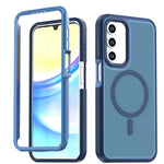 For Samsung Galaxy A57 5G Magnetic Case Contrast Color PC + TPU Shockproof Phone Cover