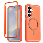 For Samsung Galaxy S26+ Magnetic Case Contrast Color PC + TPU Shockproof Phone Cover