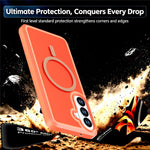 For Samsung Galaxy S26+ Magnetic Case Contrast Color PC + TPU Shockproof Phone Cover