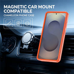 For Samsung Galaxy S25 Ultra Magnetic Case Contrast Color PC + TPU Shockproof Phone Cover