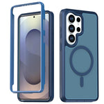 For Samsung Galaxy S25 Ultra Magnetic Case Contrast Color PC + TPU Shockproof Phone Cover