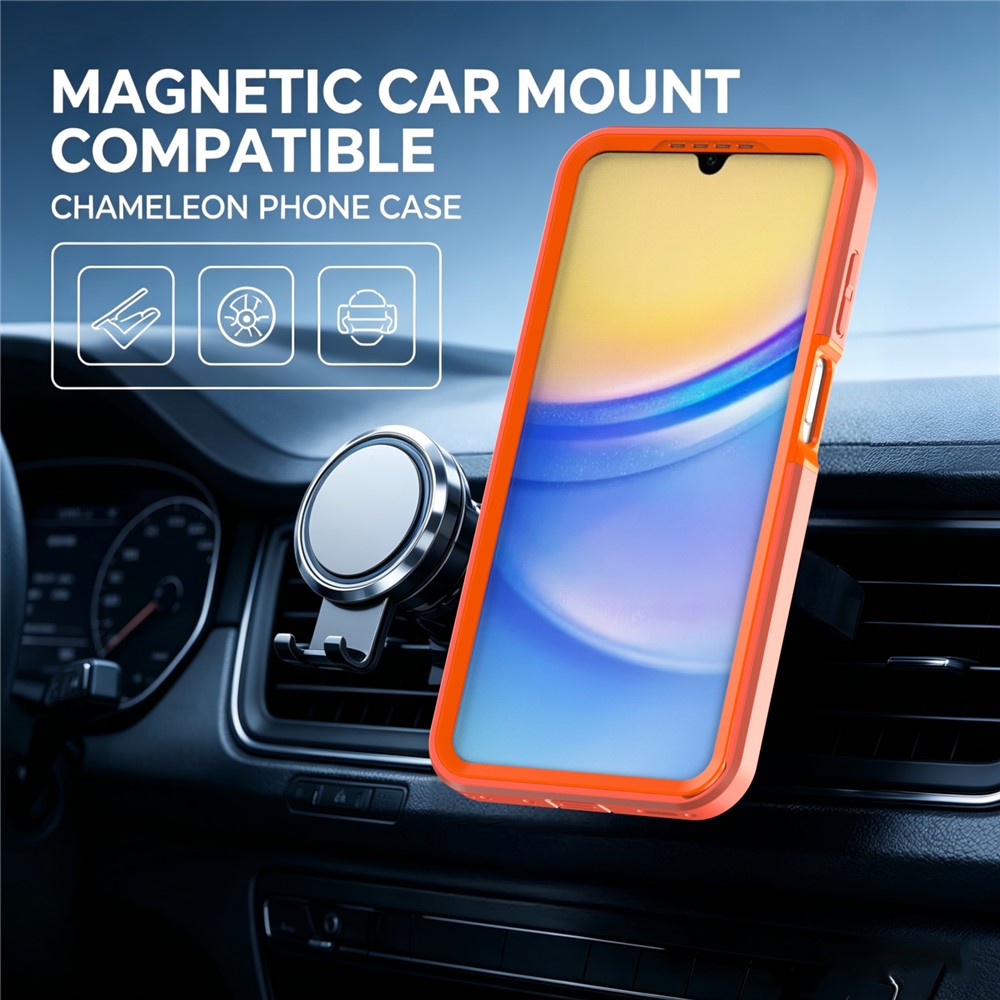 Samsung Galaxy S25 FE / Galaxy S26 FE Magnetiskt skal Kontrastfärgad PC + TPU Stötsäkert mobilskal