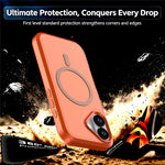 For iPhone 16 Magnetic Case Contrast Color PC + TPU Shockproof Phone Cover