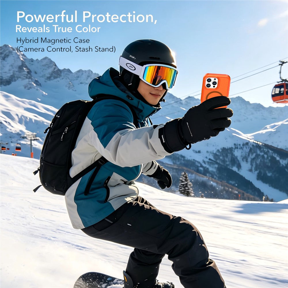 Til iPhone 16 Pro Magnetisk Cover Kontrastfarve PC + TPU Stødsikkert Telefoncover