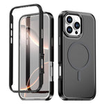 Til iPhone 16 Pro Magnetisk Cover Kontrastfarve PC + TPU Stødsikkert Telefoncover