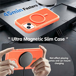 Til iPhone 13 / 14 Magnetisk cover Kontrastfarve PC + TPU Stødsikkert telefoncover