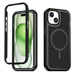 Til iPhone 13 / 14 Magnetisk cover Kontrastfarve PC + TPU Stødsikkert telefoncover