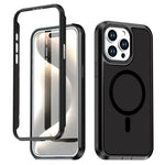 Til iPhone 15 Pro Magnetisk Cover Kontrastfarve PC + TPU Stødsikkert Telefoncover