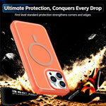 Til iPhone 14 Pro Magnetisk Etui Kontrastfarve PC + TPU Stødabsorberende Telefoncover