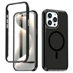 For iPhone 14 Pro Max Magnetic Case Contrast Color PC + TPU Shockproof Phone Cover