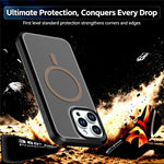 For iPhone 13 Pro Magnetic Case Contrast Color PC + TPU Shockproof Phone Cover
