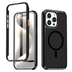 For iPhone 13 Pro Magnetic Case Contrast Color PC + TPU Shockproof Phone Cover