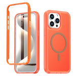 For iPhone 13 Pro Magnetic Case Contrast Color PC + TPU Shockproof Phone Cover