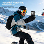 For iPhone 13 Pro Max Magnetic Case Contrast Color PC + TPU Shockproof Phone Cover