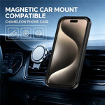For iPhone 13 Pro Max Magnetic Case Contrast Color PC + TPU Shockproof Phone Cover