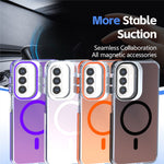 Til Samsung Galaxy A57 5G Magnetisk Cover Kameraramme Støtteben TPU Akryl Stødsikkert Telefoncover