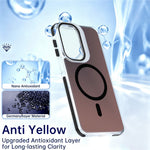 Til Samsung Galaxy A57 5G Magnetisk Cover Kameraramme Støtteben TPU Akryl Stødsikkert Telefoncover