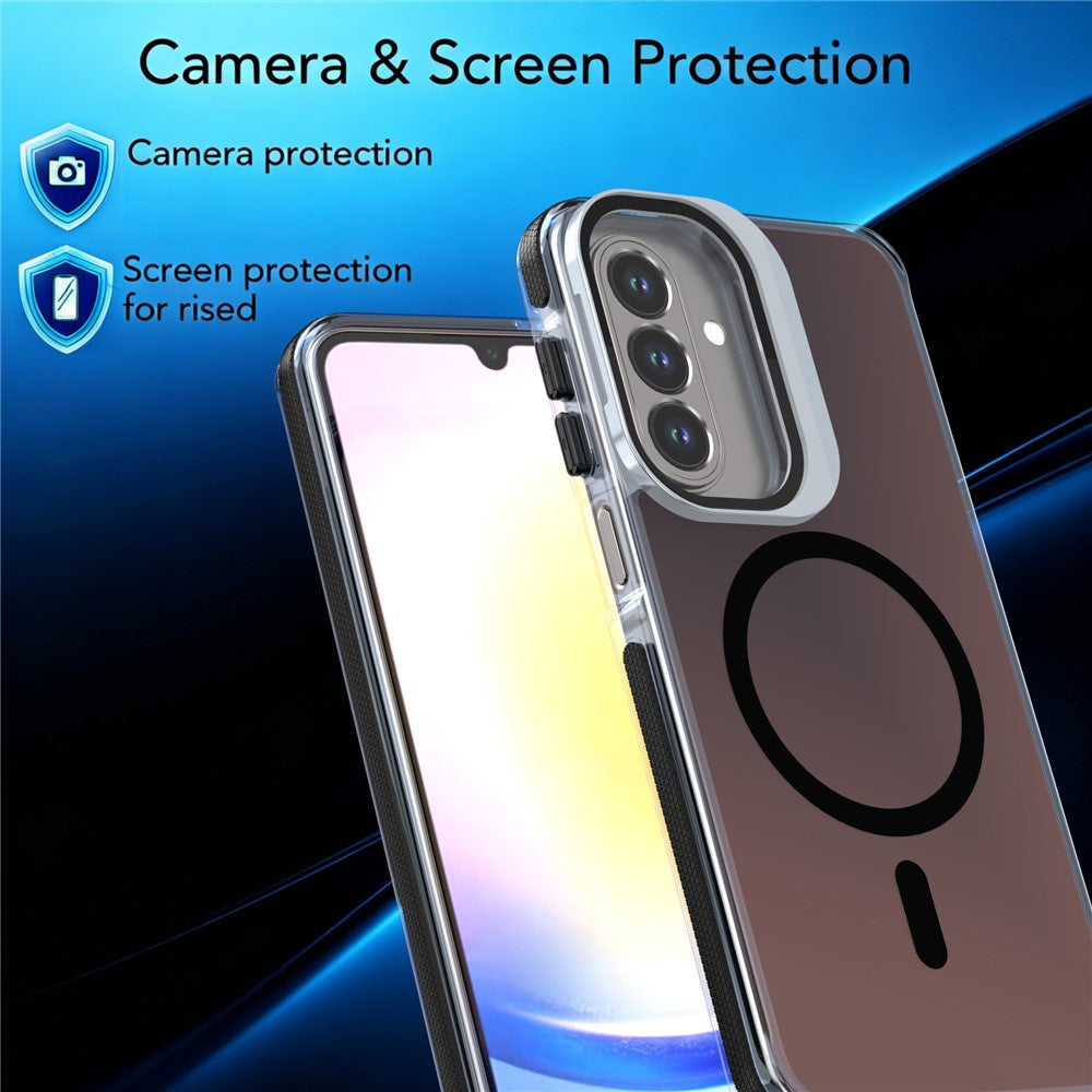 Til Samsung Galaxy A57 5G Magnetisk Cover Kameraramme Støtteben TPU Akryl Stødsikkert Telefoncover