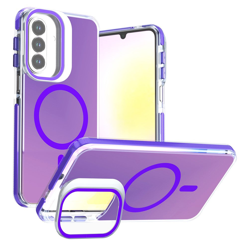 Til Samsung Galaxy A57 5G Magnetisk Cover Kameraramme Støtteben TPU Akryl Stødsikkert Telefoncover