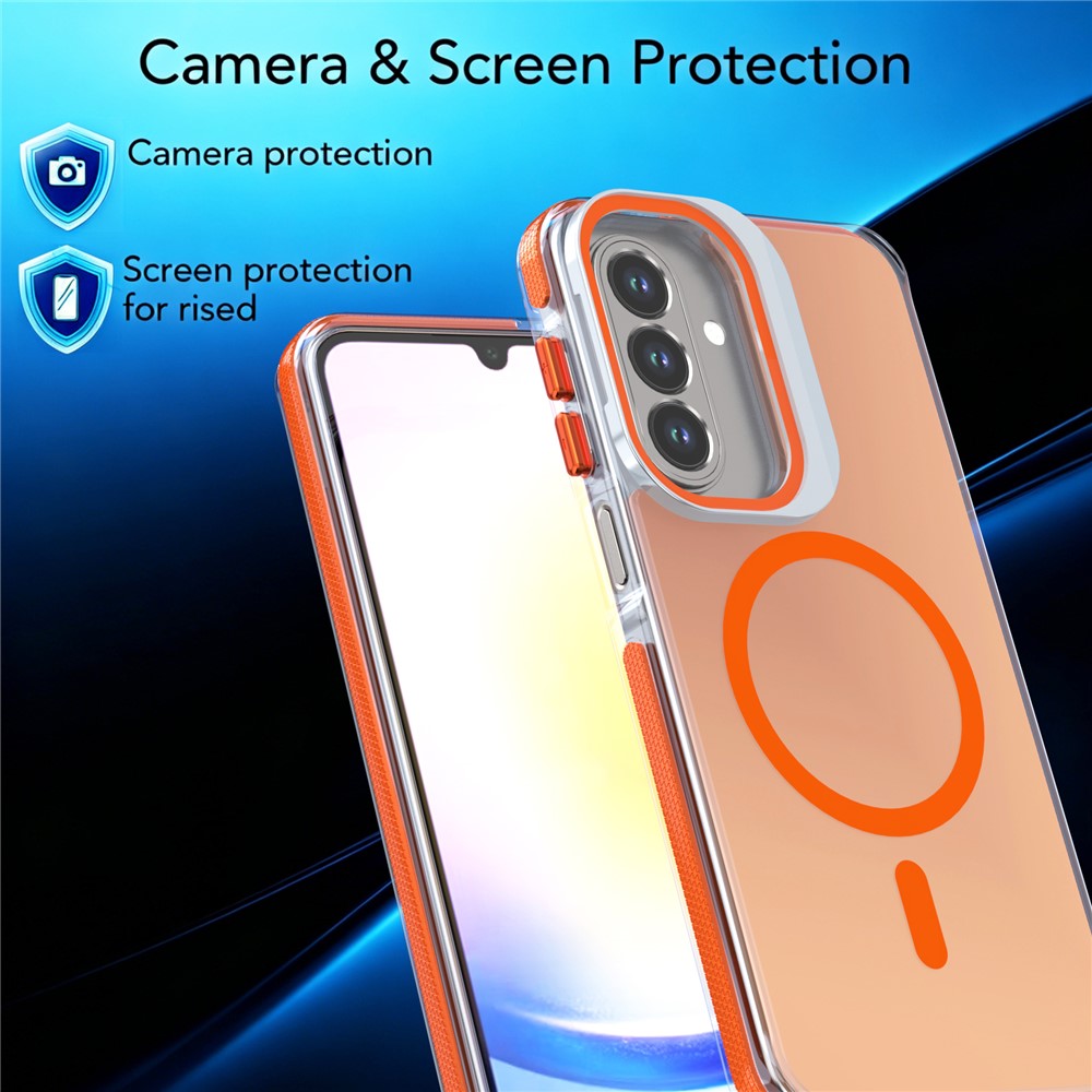 Samsung Galaxy A36 5G / Galaxy A56 5G / Galaxy A37 5G Magnetiskt Skal Kameraram Stöd TPU Akryl Stötsäkert mobilskal