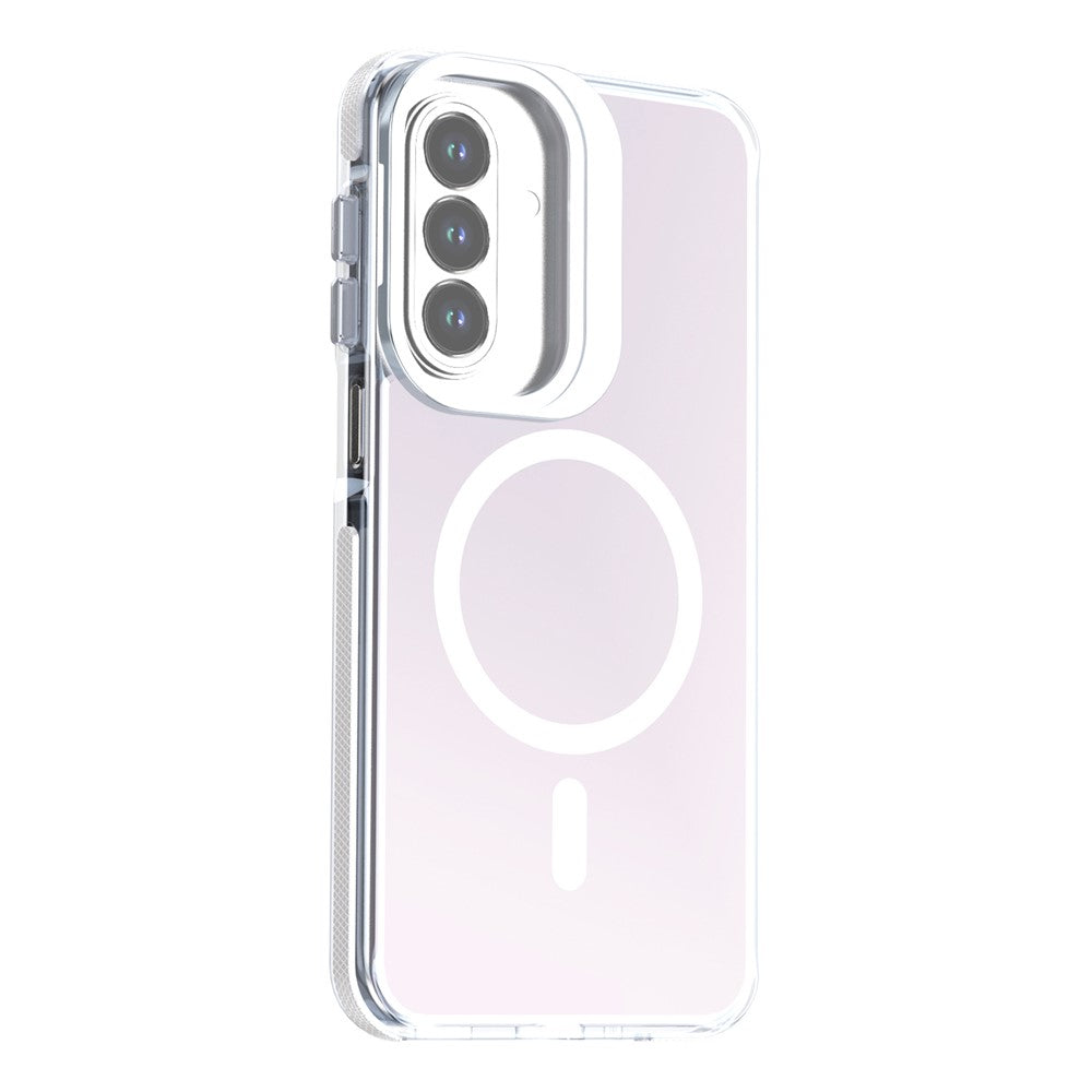 For Samsung Galaxy A27 5G Magnetic Case Camera Frame Kickstand TPU Acrylic Shockproof Phone Cover