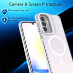 For Samsung Galaxy A27 5G Magnetic Case Camera Frame Kickstand TPU Acrylic Shockproof Phone Cover