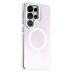 For Samsung Galaxy S23 Ultra Magnetic Case Camera Frame Kickstand TPU Acrylic Shockproof Phone Cover
