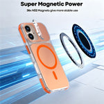 For iPhone 16 Magnetic Case Camera Frame Kickstand TPU Acrylic Shockproof Phone Cover