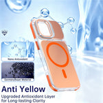 For iPhone 16 Magnetic Case Camera Frame Kickstand TPU Acrylic Shockproof Phone Cover