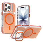 Til iPhone 16 Pro Max Magnetisk Cover Kameraramme Støtteben TPU Akryl Stødsikkert Telefoncover