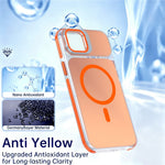 For iPhone 14  /  13 Magnetic Case Camera Frame Kickstand TPU Acrylic Shockproof Phone Cover