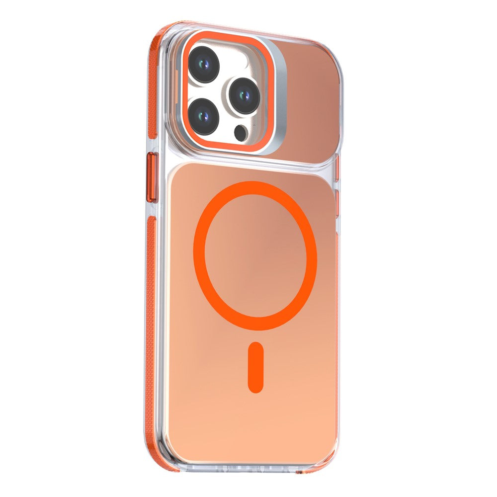 Til iPhone 15 Pro Max Magnetisk Cover Kamera Ramme Støtteben TPU Akryl Stødsikkert Telefoncover