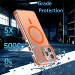 Til iPhone 15 Pro Max Magnetisk Cover Kamera Ramme Støtteben TPU Akryl Stødsikkert Telefoncover
