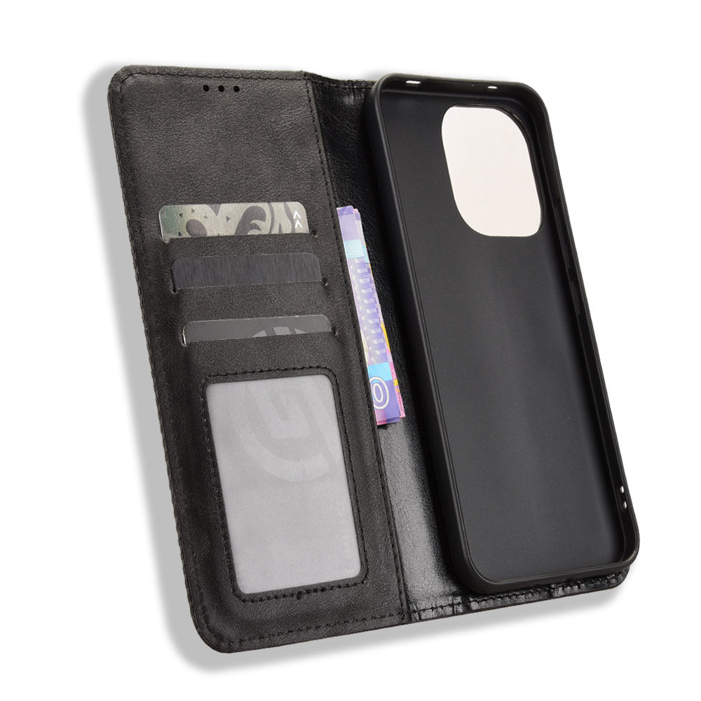 For Xiaomi Redmi Note 17 Pro 5G Leather Case Wallet Stand Retro Texture Phone Cover