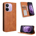For Xiaomi Redmi Note 17 Pro 5G Leather Case Wallet Stand Retro Texture Phone Cover