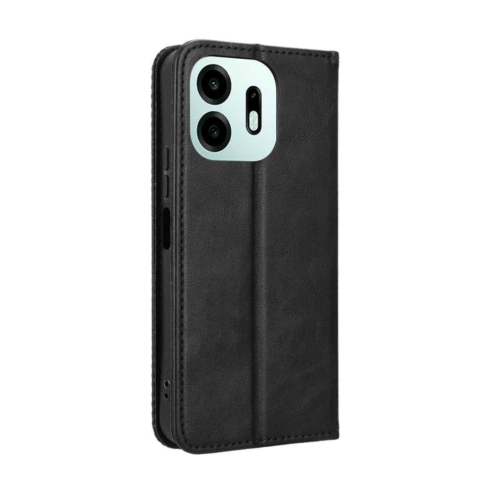 For OnePlus N6 4G Leather Case Wallet Stand Retro Texture Phone Cover