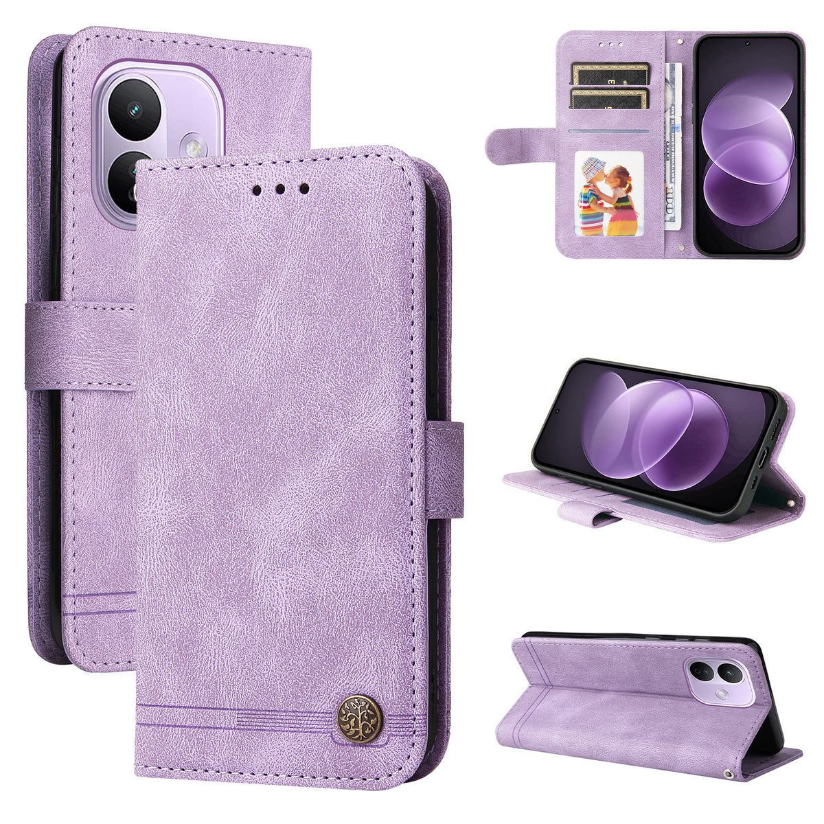 For Xiaomi Redmi Note 17 Pro 5G Leather Wallet Cases Skin Touch Phone Cover Stand with Strap