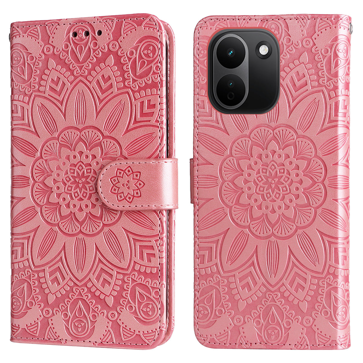 For Xiaomi Redmi Note 17 Pro+ 5G Case Sunflower Imprint Leather Wallet Phone Cover