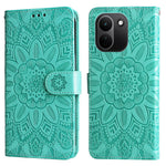 For Xiaomi Redmi Note 17 Pro+ 5G Case Sunflower Imprint Leather Wallet Phone Cover