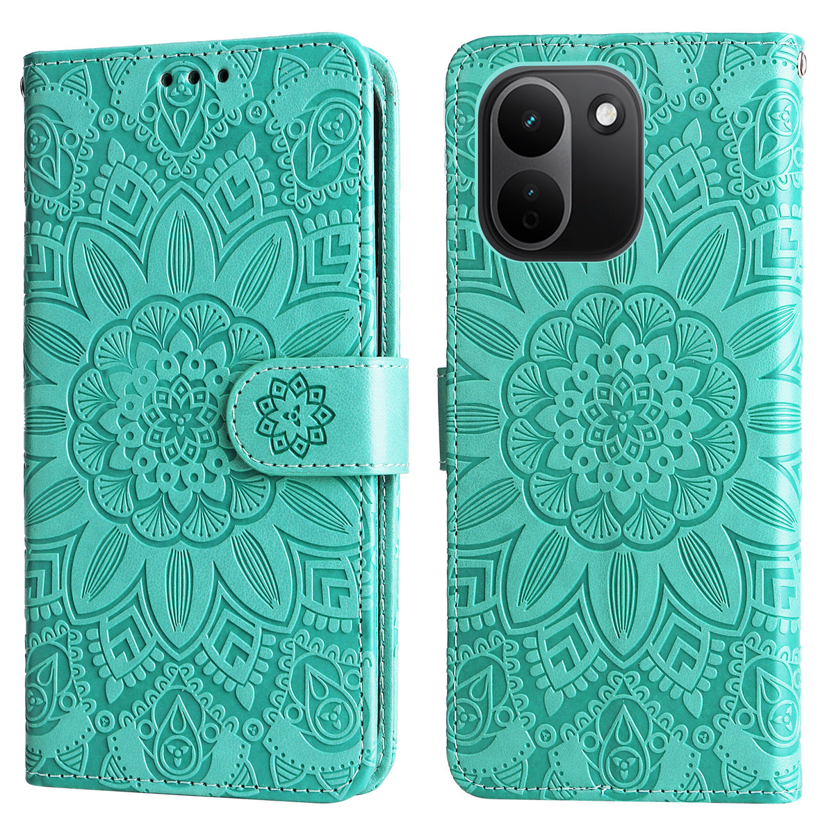 For Xiaomi Redmi Note 17 Pro+ 5G Case Sunflower Imprint Leather Wallet Phone Cover