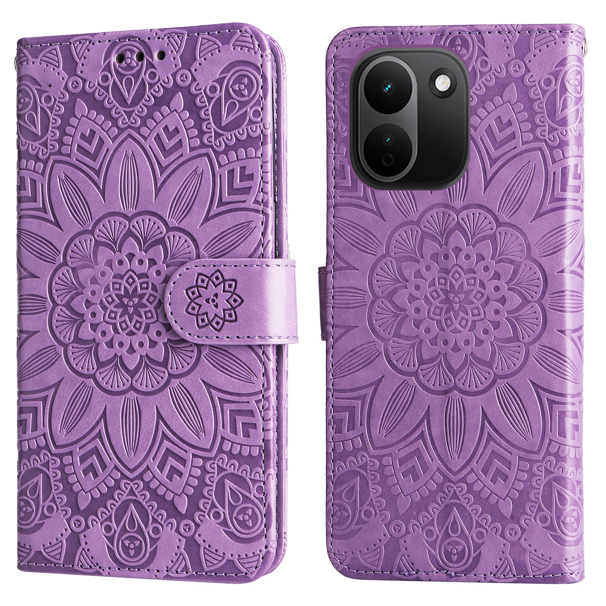 For Xiaomi Redmi Note 17 Pro+ 5G Case Sunflower Imprint Leather Wallet Phone Cover