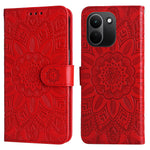 For Xiaomi Redmi Note 17 Pro+ 5G Case Sunflower Imprint Leather Wallet Phone Cover
